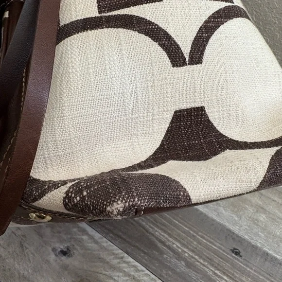 Coach Brown and Cream Shoulder Bag - Picture 10 of 16